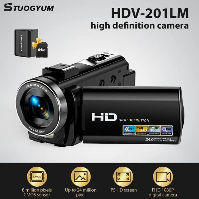 Digital Camera Photographic Cameras With 3.0 Inch Rotating Screen Professional Photo Camera Hd Video Kids Cameras  For Home