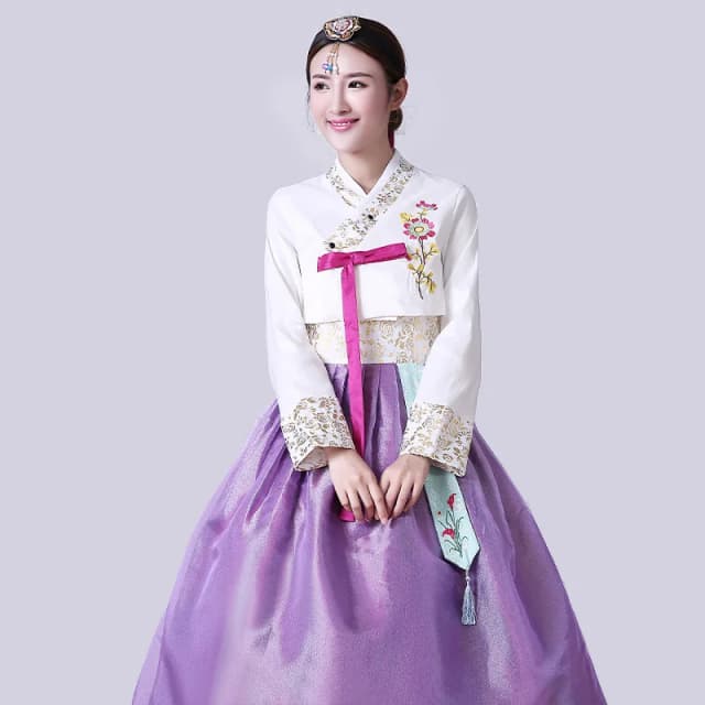 North Korean Costumes Performance Costumes Embroidered Korean Costumes Costumes South Korean Dance Costumes Court Style Costumes