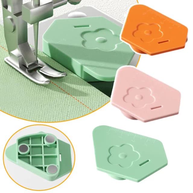 Magneet Slot Stitcher Naaimachine Accessoires Nieuwe Multipurpose Magnet Gauge Edge Polygonal Anti-Curling Plastic Positioner