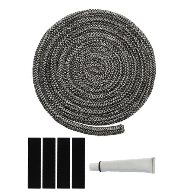 1pc 6/8/9/10/12mm Wood Stove Gasket Fireplace Sealing Rope Fiberglass Fireproof Cord Wooden Door Gasket Chimneys Seal