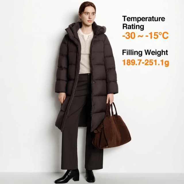 Semir Long Down Jacket Women Waterproof Hooded Coat 2025 Winter New Loose Girls' Jacket Multi-Color Thicken Windbrake Down Coat