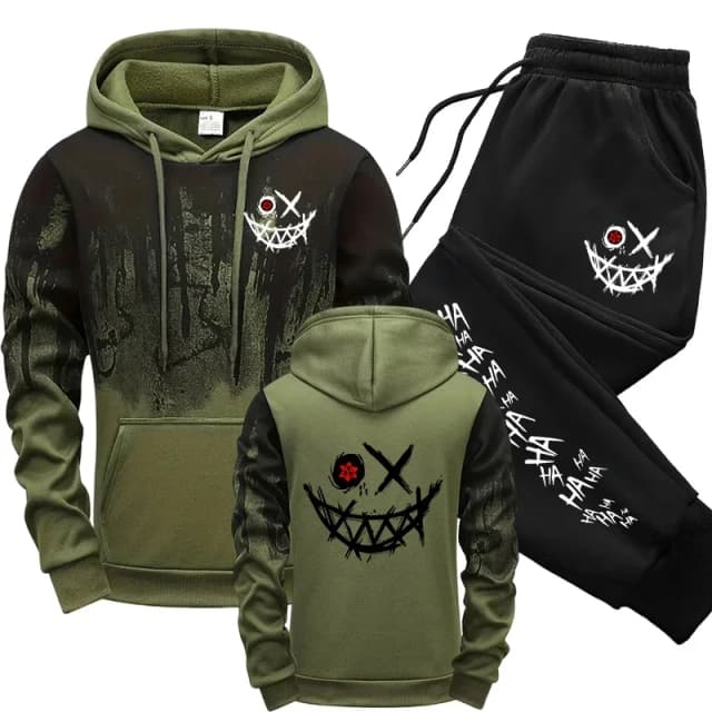 Men Single Piece Sweatshirts Sweatpants Versatile Men's Tracksuit Casual Comfort Fashion Daily Sports Simple Splashed Ink Hoodie