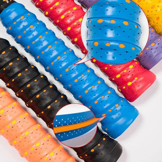 Shock Absorption Anti-slip Sport Overgrip Tape Sweatproof Grip Tape for Tennis Badminton - Sweat Band for Sports Eq