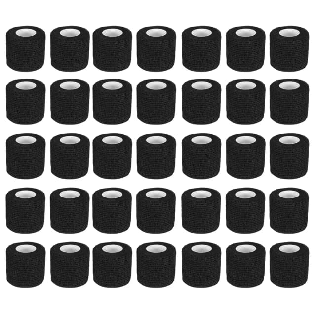 1/5/10/20Pcs Black Tattoo Grip Bandage Anti-slip Athletic Nonwoven Disposable Waterproof Self-adhesive Elastic Tattoo Bandage