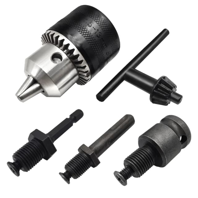 1.5-13mm Precise Drill Chuck Converter 1/2"-20UNF Thread Quick Change Adapter SDS-Plus Shank 1/4" Hex