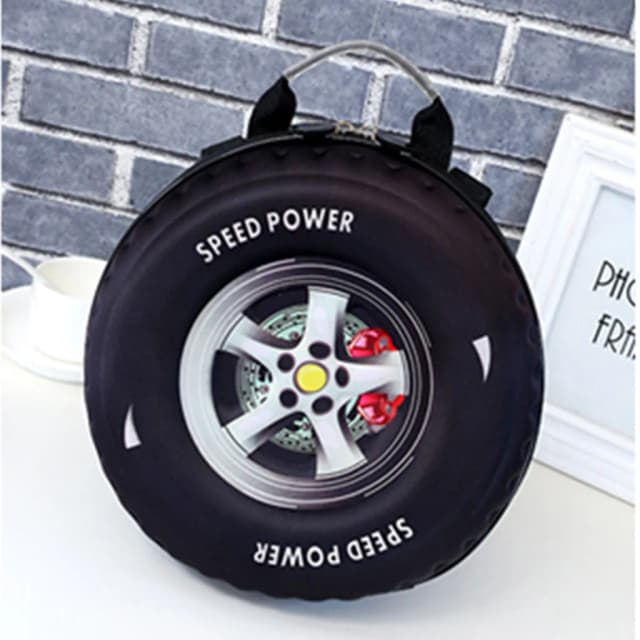 Lovely Kids Small Backpack 3d Car Tire Children Schoolbag Wheel Kindergarten Bag Age 3-5 Boy Girl Toddler Kawaii School Bag