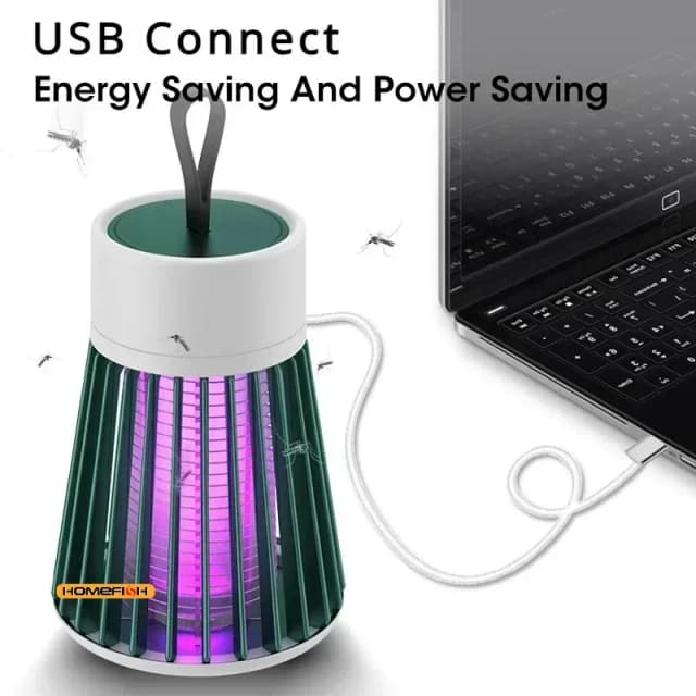 1PC Electric Shock Mosquito Killer Lamp Waterproof Two-in-One Bug Zapper For Bedroom Outdoor Use - Kills Moths Wasps Gnats More!