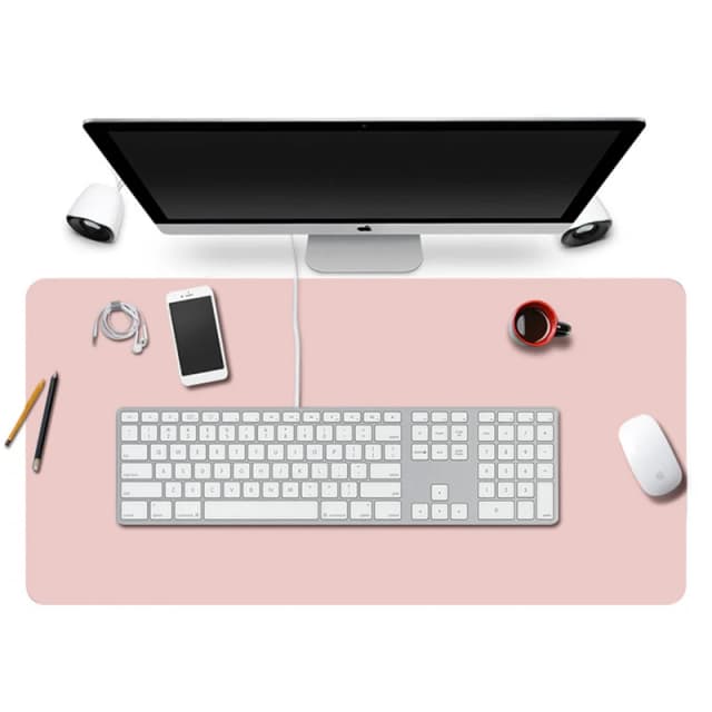 1PC Large 600x300mm Office Desk Protector Mat PU Leather Waterproof Mouse Pad Keyboard Gaming Desktop Accessory