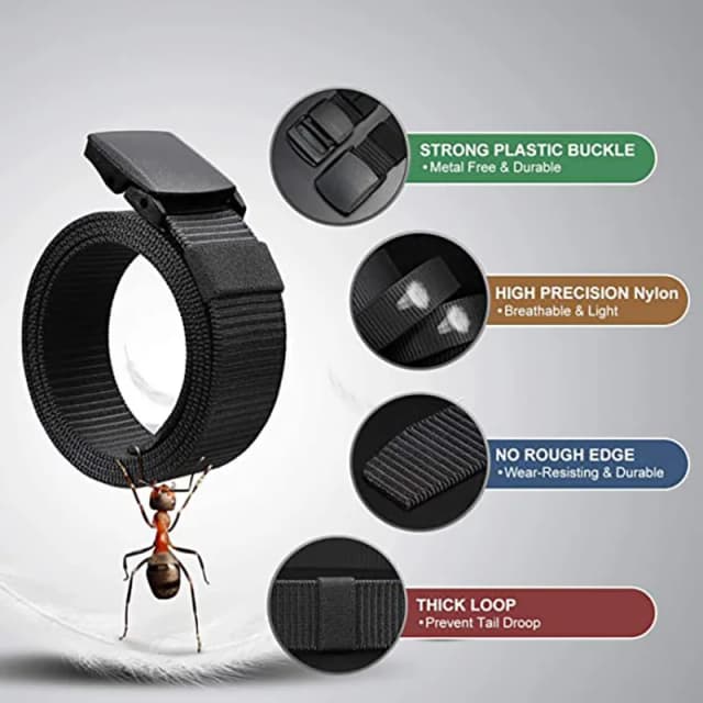Men's Nylon Braided Belt, Non-Metallic Automatic Buckle, Daily Commute, Outdoor Mountaineering Training Belt
