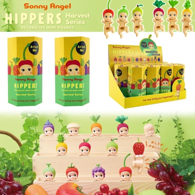 Sonny Angel Blind Box Harvest Series Fruit And Vegetable Anime Figures Ornaments Dolls Fans Children Gift Random 12pcs