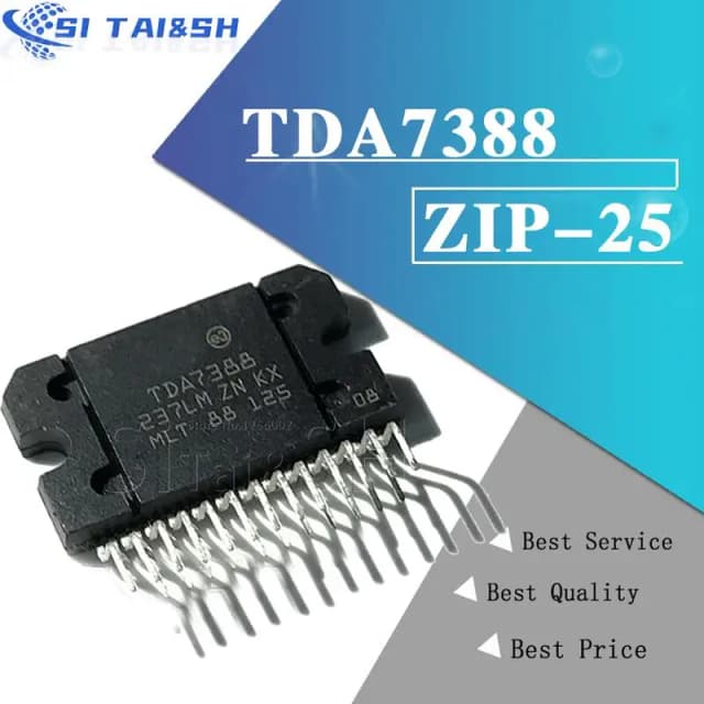 Si Tai&SH TDA7388 ZIP25 TDA7388A ZIP 7388A ZIP-25 42W quad bridge car radio amplifier new and original molewei Data system