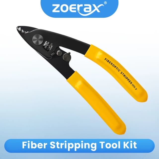 ZoeRax CFS-3 Series Three Hole Precision Fiber Stripper Pliers Efficient Fiber Stripping Tool for FTTH Maintenance Pliers