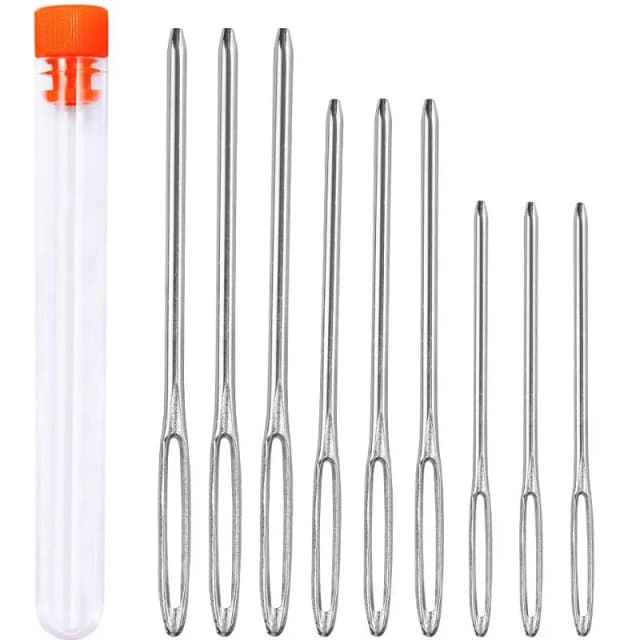 9/23/32 Piece Sewing Needles Set Large Eye Needles Leather Sewing Needles Set for Hand Sewing Leather Crafts